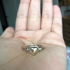 James Avery retired gold heart ring